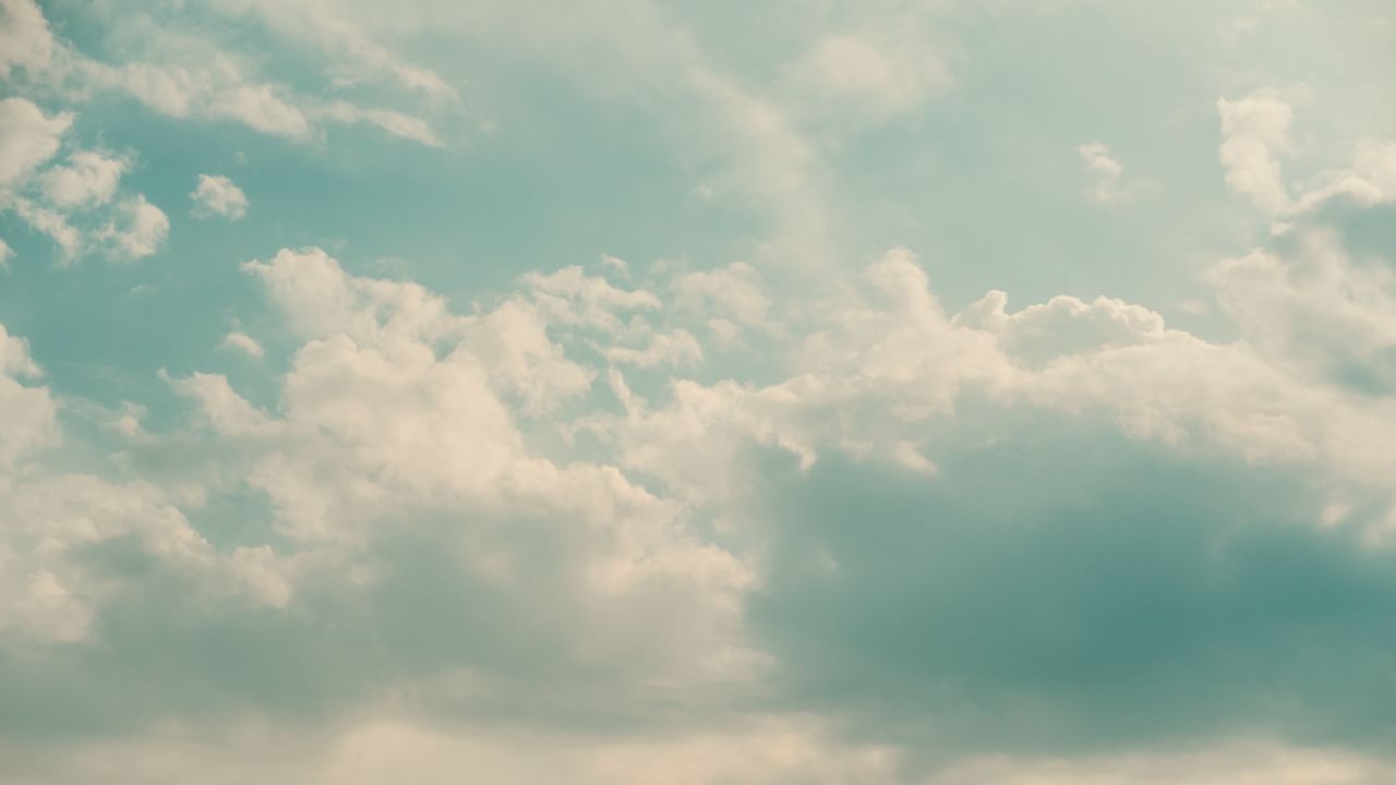 蓝天白云天空乌云天气象风云变幻