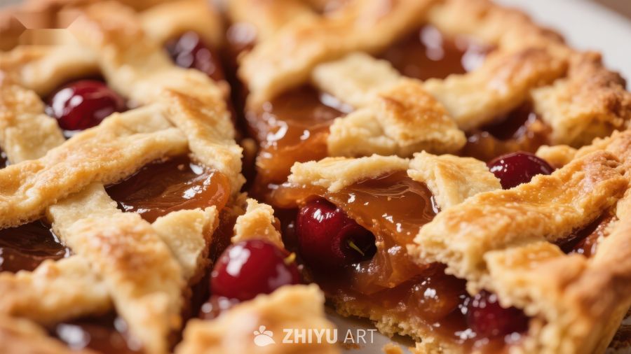 新鲜出炉的樱桃馅饼