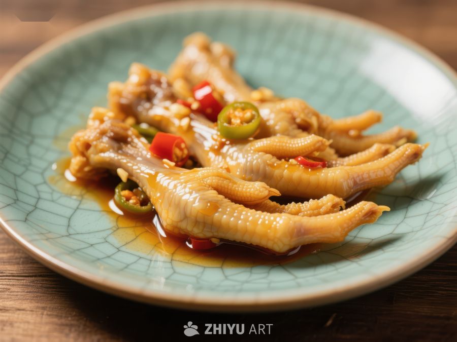 香辣鸡爪，美味可口的餐桌佳肴 1579