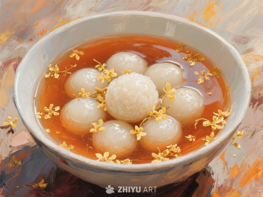 桂花汤圆，甜蜜温馨的美食 147