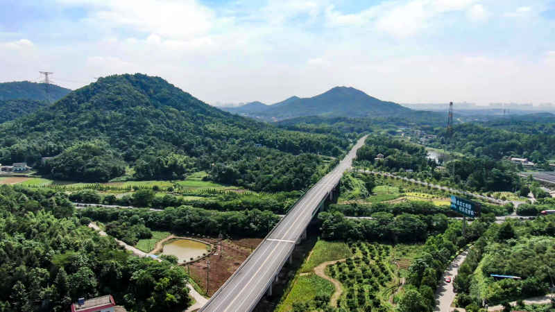 湖南湘潭城市风光航拍摄影图