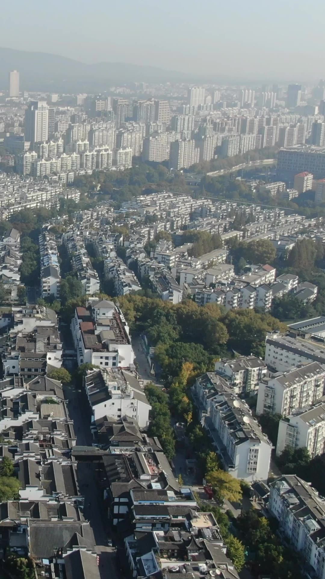  江苏南京夫子庙竖屏航拍