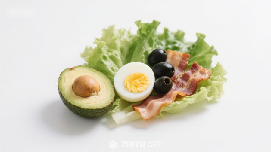 牛油果鸡蛋培根沙拉