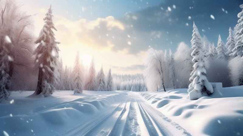 美丽冬季雪景 44