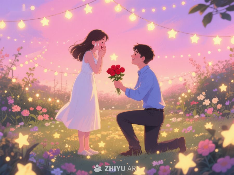 花园求婚，浪漫瞬间 338