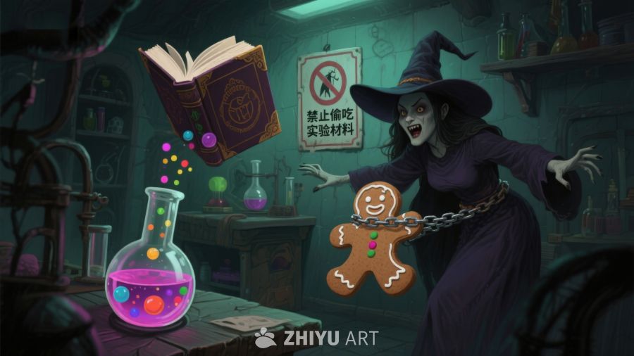 女巫实验室：魔法书与姜饼人