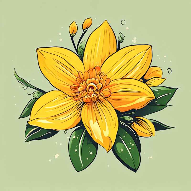 迎春花春季插画 22