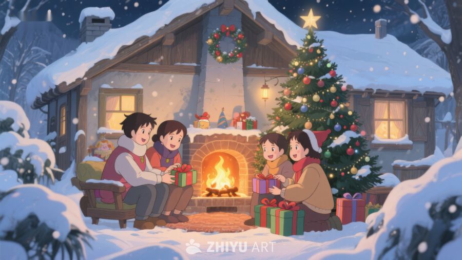 雪夜温馨圣诞聚会 422