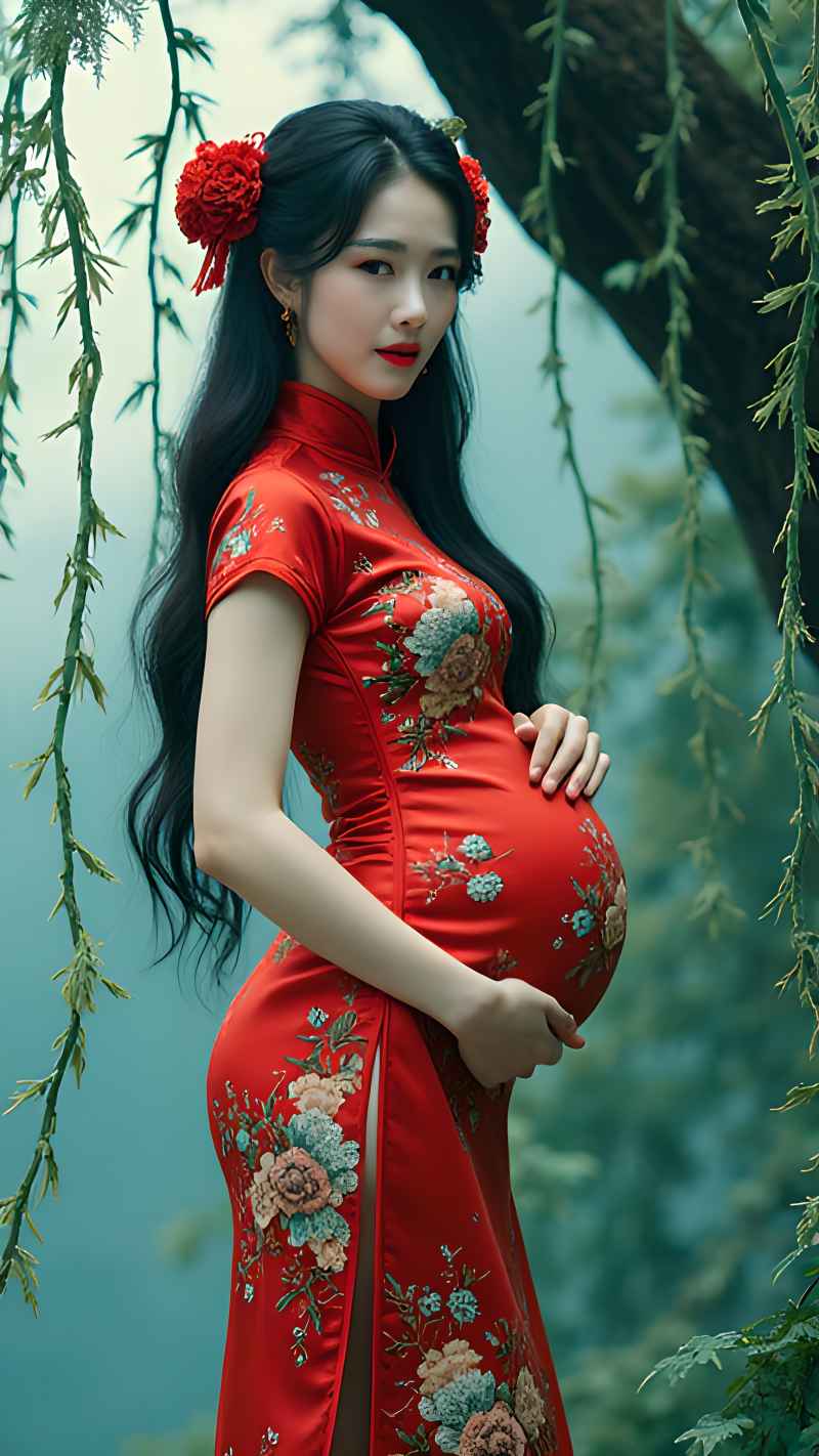 红色女子户外拍摄系列高清艺术视觉 12