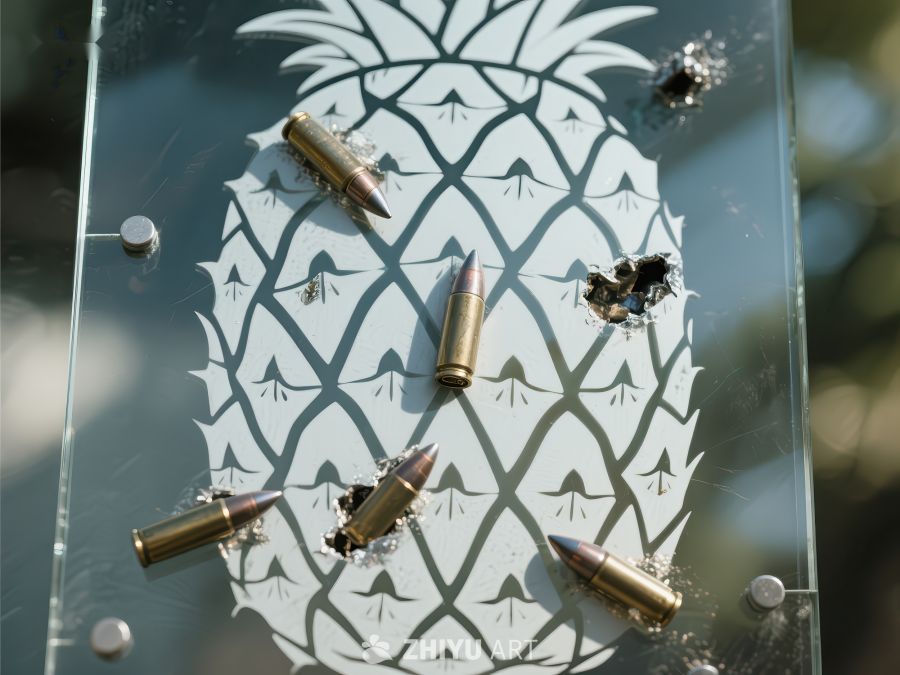 弹壳与弹孔的玻璃艺术 95