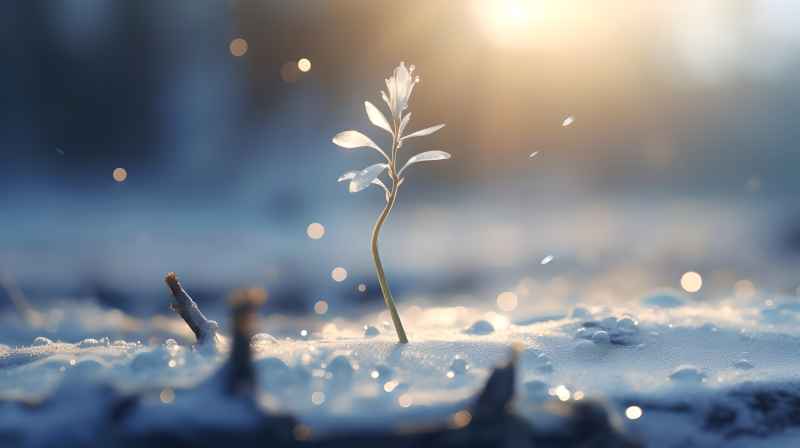 雪花，背景图景色唯美 21