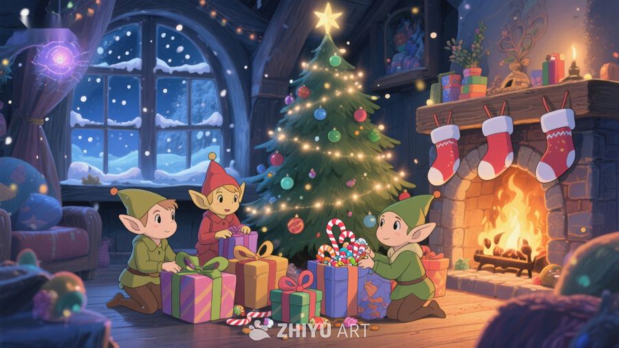 圣诞夜精灵围炉欢庆 231