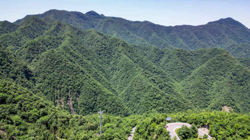 航拍祖国巍峨大山高山山川