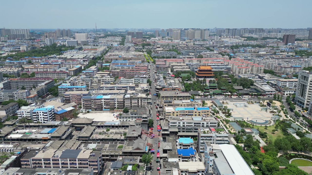  航拍许昌曹魏古城