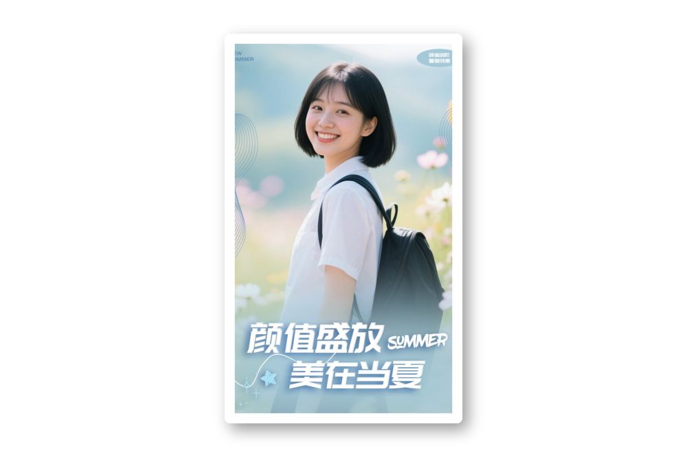 暑期医美海报暑期变美季促销活动人物海报