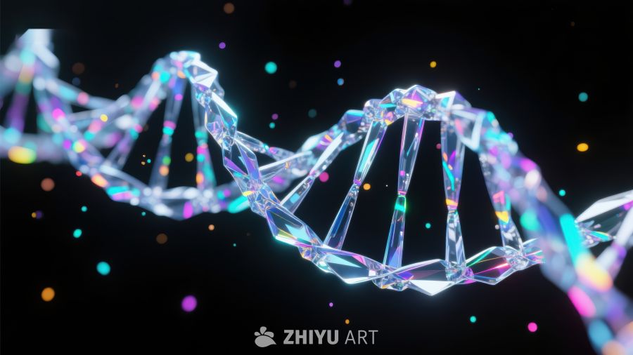 炫彩DNA双螺旋结构 811