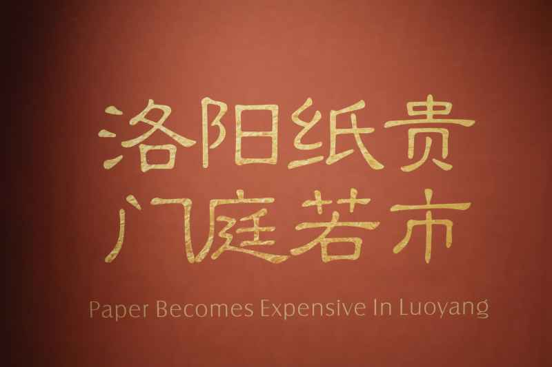洛阳纸贵，门庭若市实拍素材