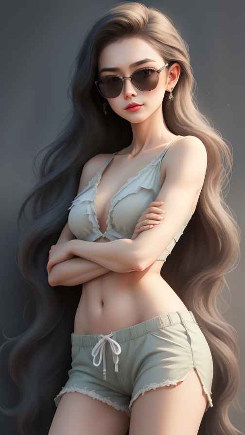 美女身材好看穿什么都好看