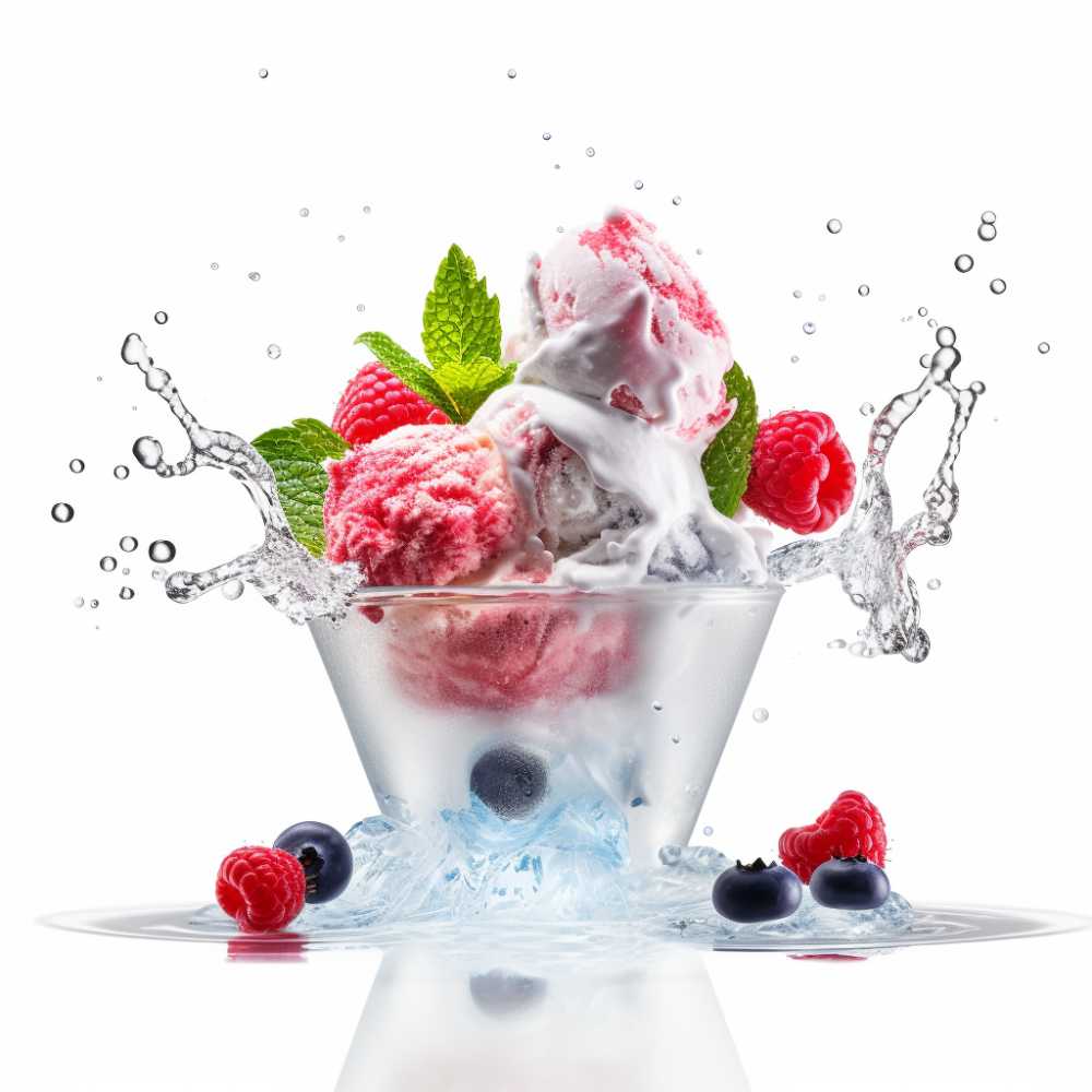 水与水果物品结合元素