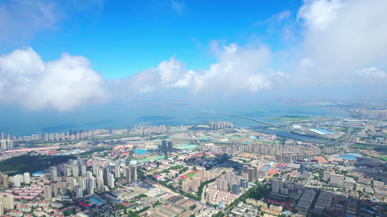 胶州湾大桥航拍