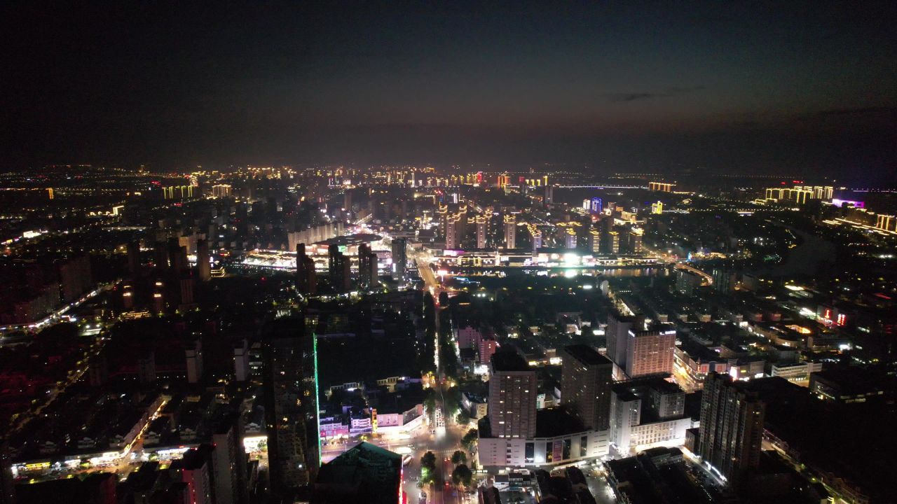 江苏宿迁城市风光旅游景区航拍