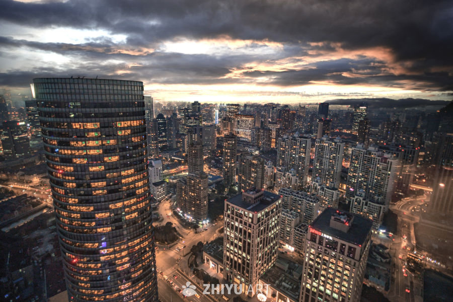 上海爬楼城市风光