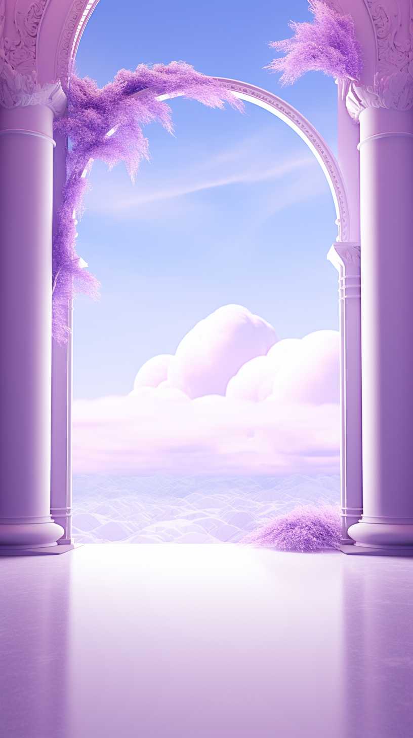 紫色唯美背景图