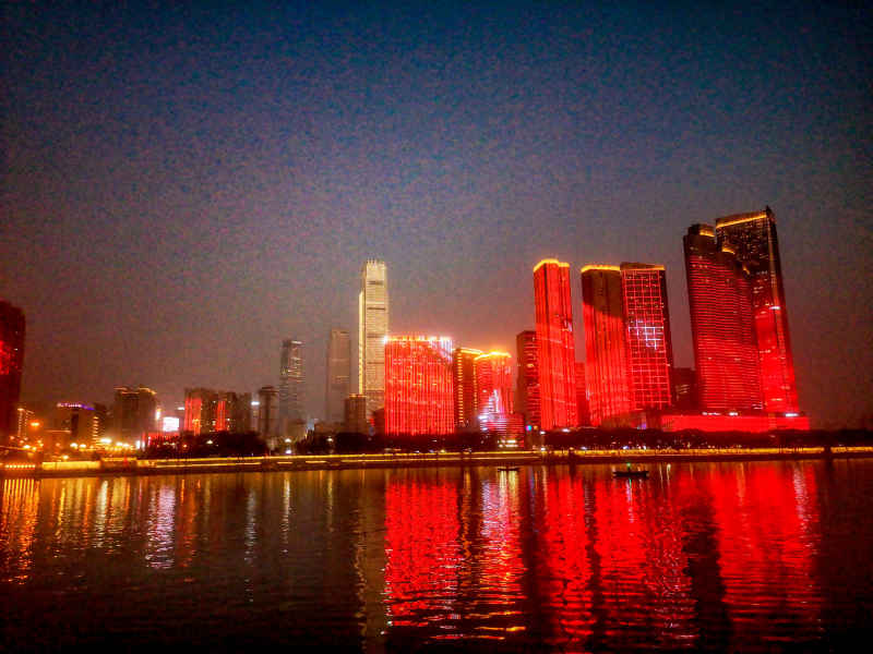 湖南长沙城市夜景灯光摄影图