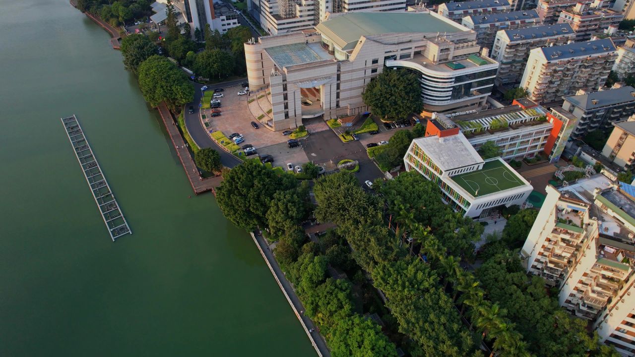 航拍福建会堂景观