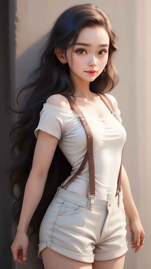 吊带高级美女