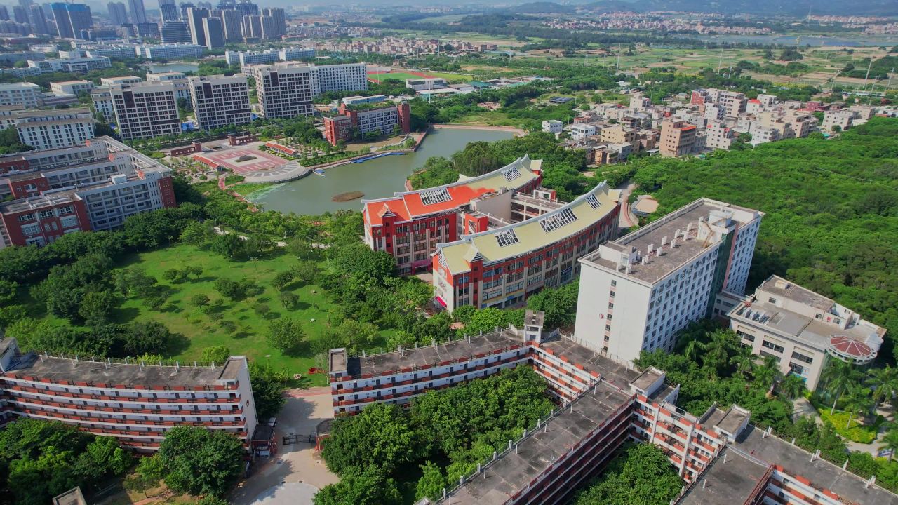 航拍厦门海洋技术学院 