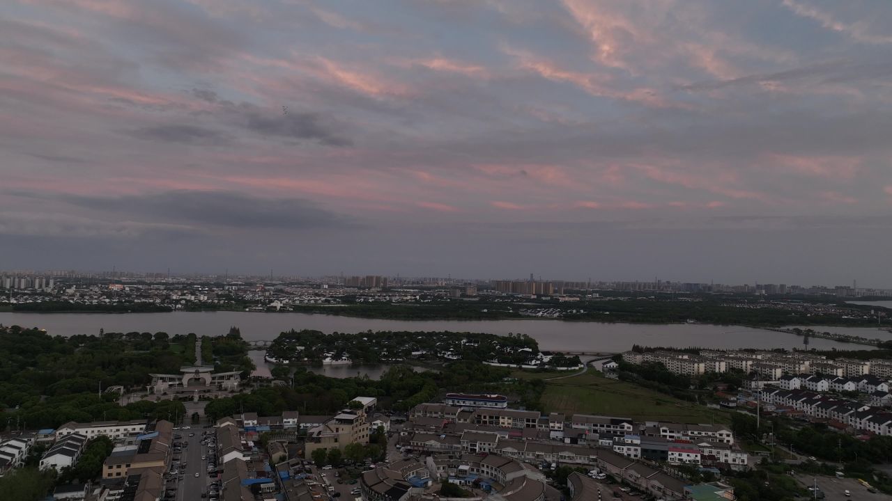 4K航拍苏州阳澄湖风光 14