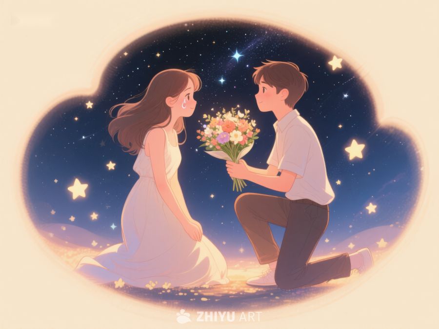 星空下的求婚场景 868