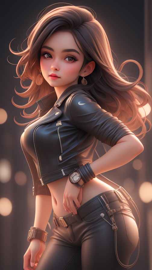 穿牛仔的女孩