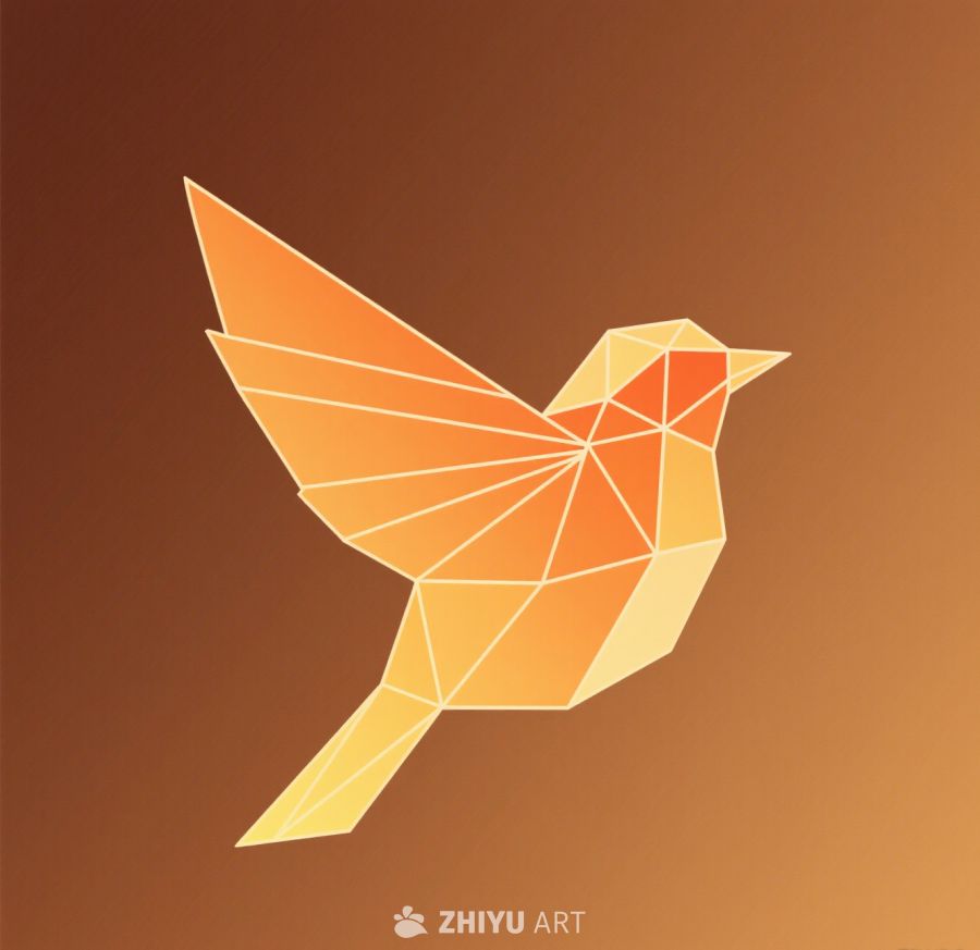 鸟类保护logo简笔画 7