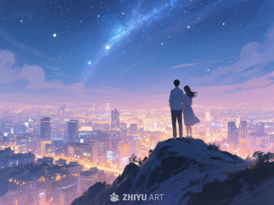 夜空下的城市眺望 1021