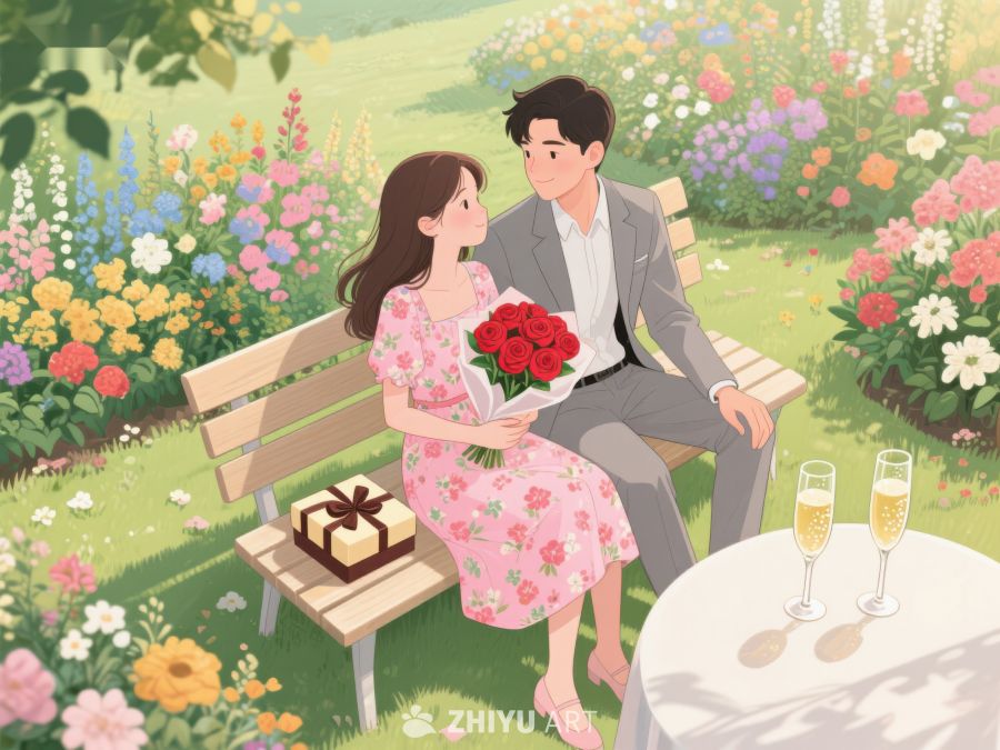 花园中的浪漫约会 343