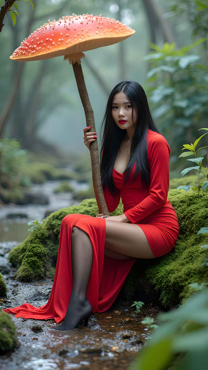 红色女郎户外拍摄 69