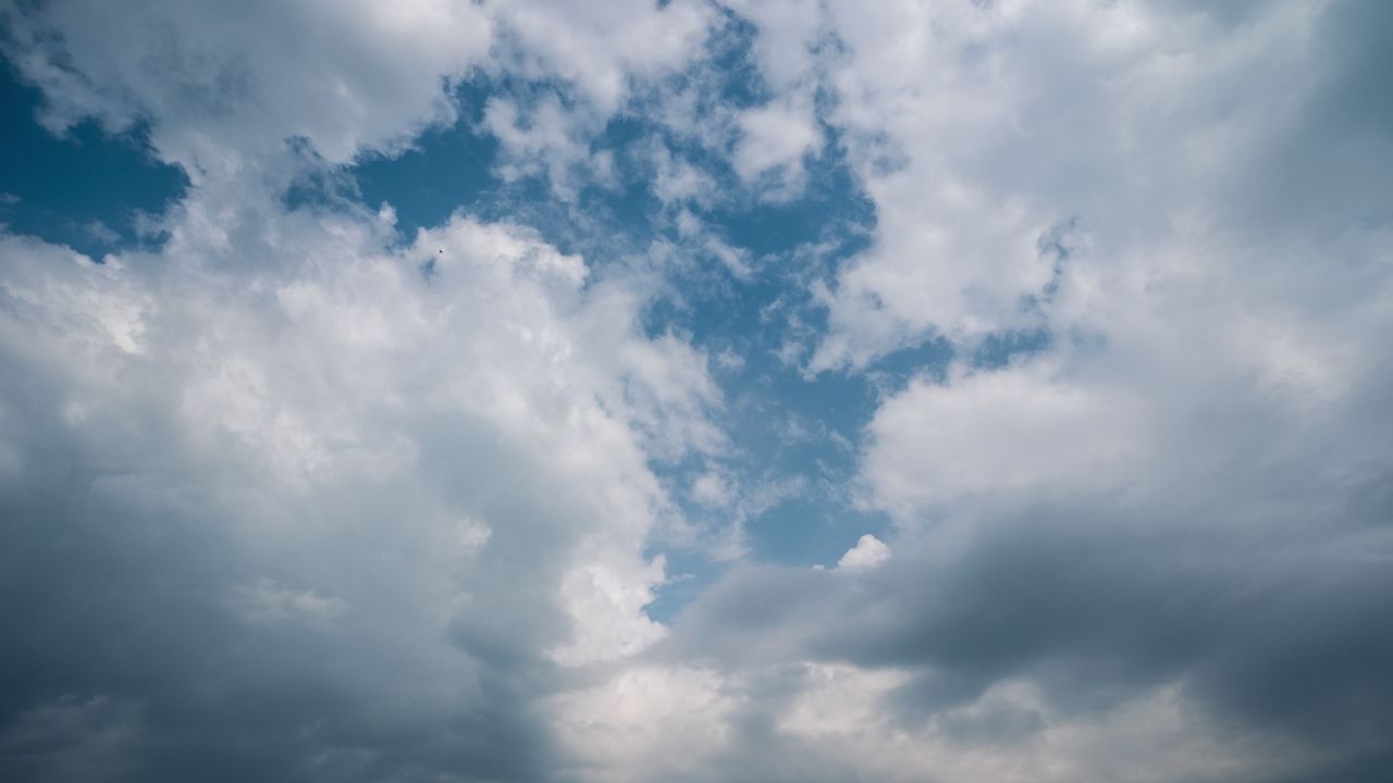 蓝天白云天空乌云天气象风云变幻
