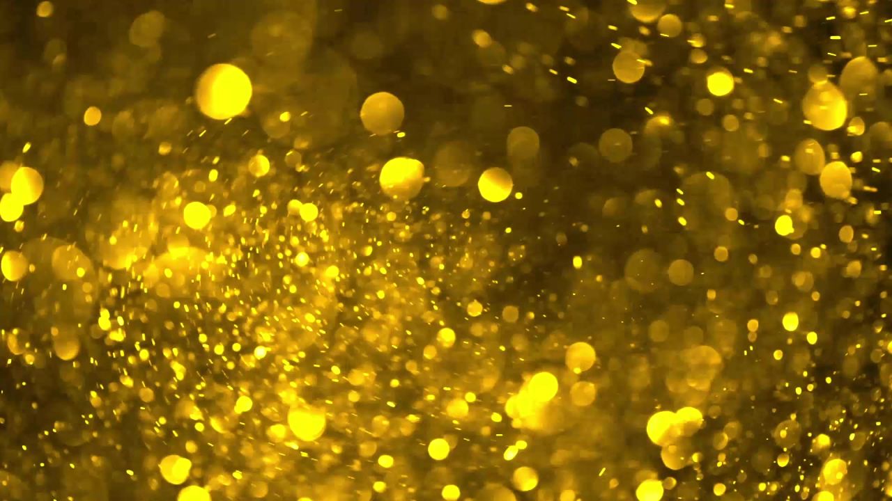 金色粒子舞台背景年会节日颁奖典礼庆祝 
