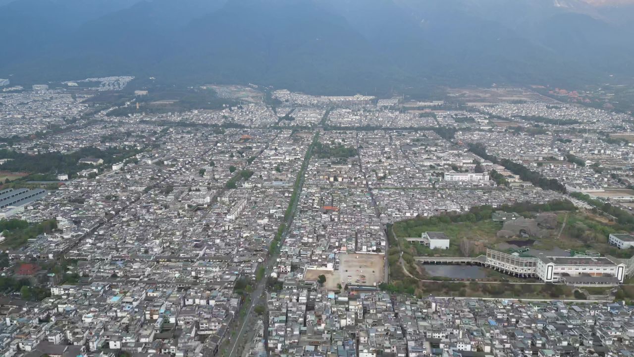 航拍 云南 大理古城 4A景区 全景