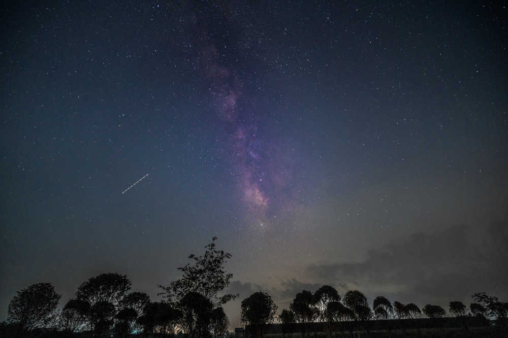 天蝎座银河夜景