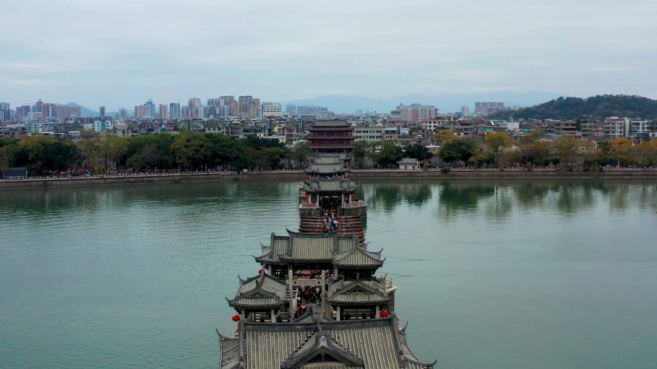 二五年航拍潮州广济桥