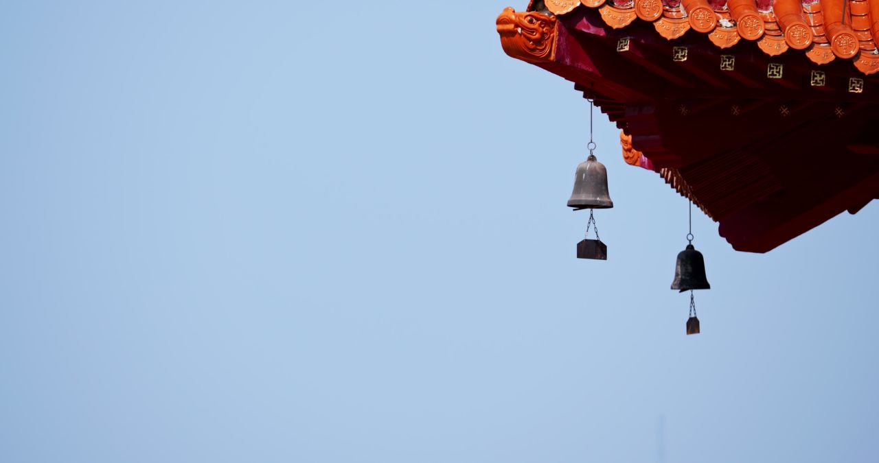 湖南长沙洗心禅寺古典建筑寺庙实拍视频