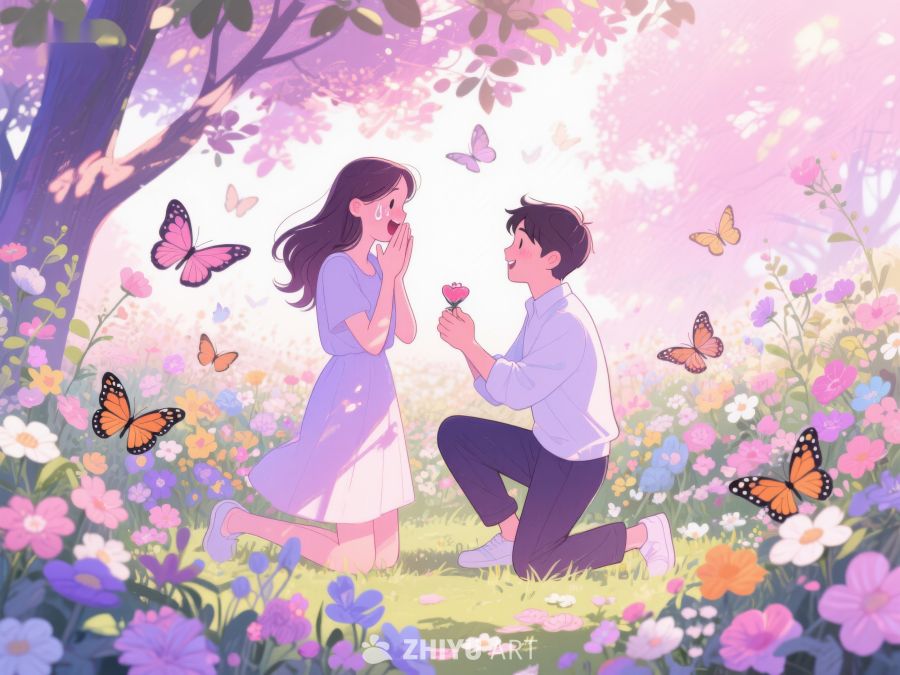 花丛中浪漫求婚 328