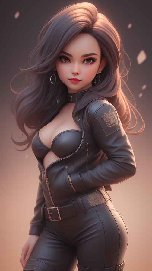 美少女皮衣系列