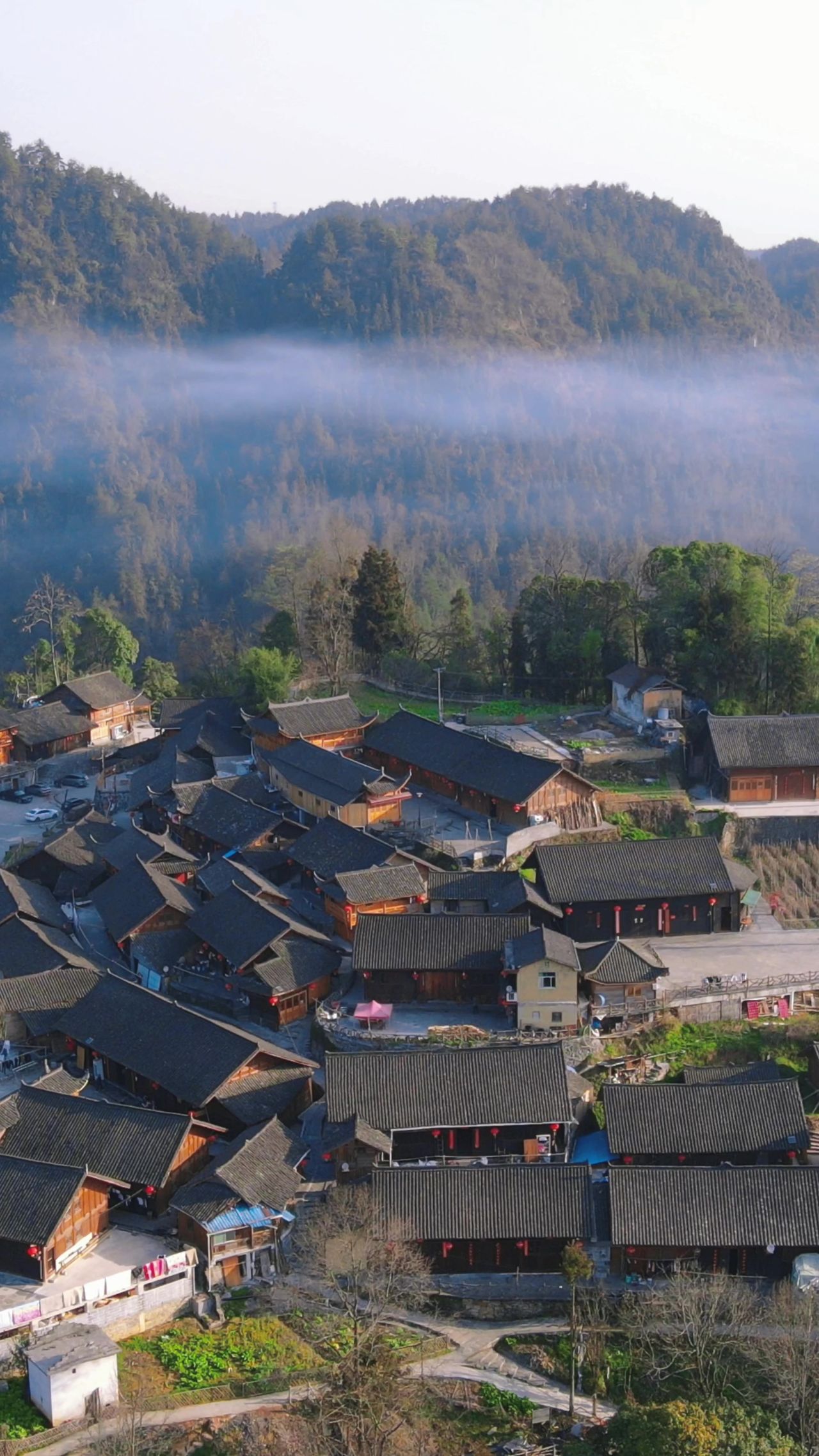  湘西十八洞村竖屏航拍