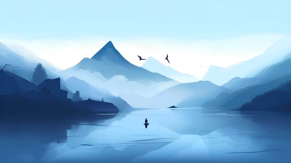 山水风景画中国风