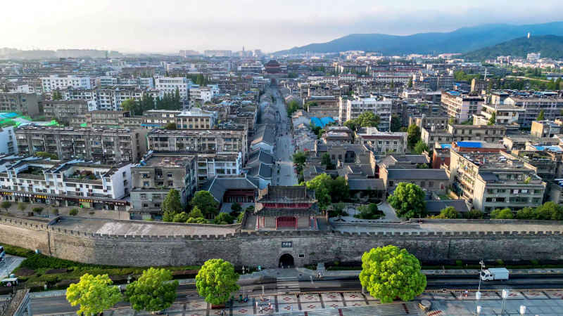 湖北襄阳城市风光旅游景区航拍摄影图 