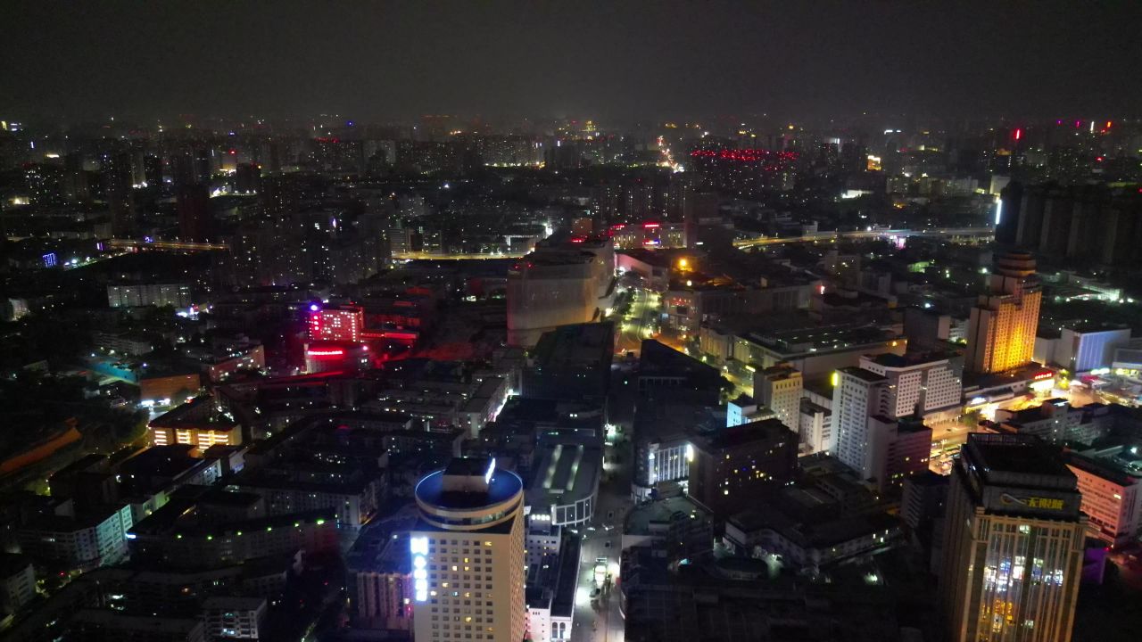 河南郑州城市风光航拍